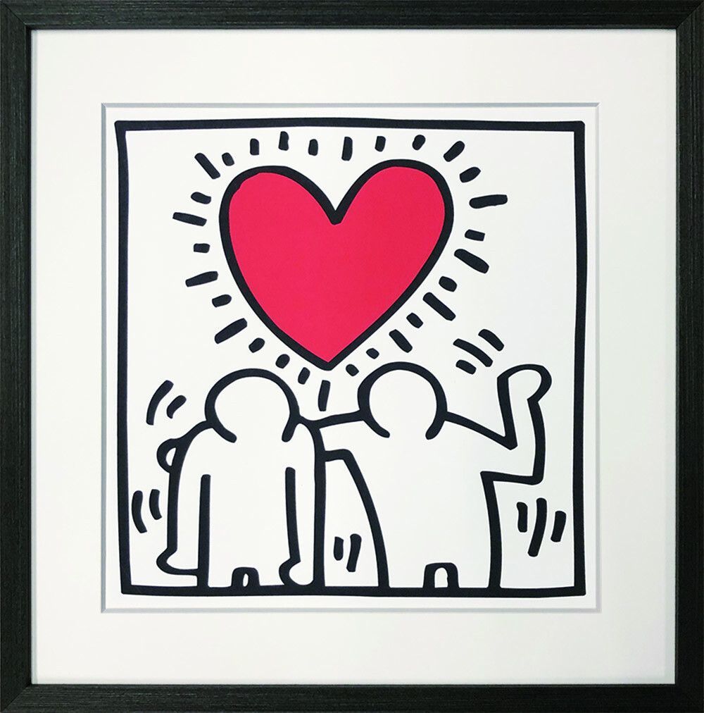 Bicosya 美工社 アートフレーム キース・ヘリング be mine1987 アートフレーム キース・ヘリング Keith Haring Untitled (be mine
