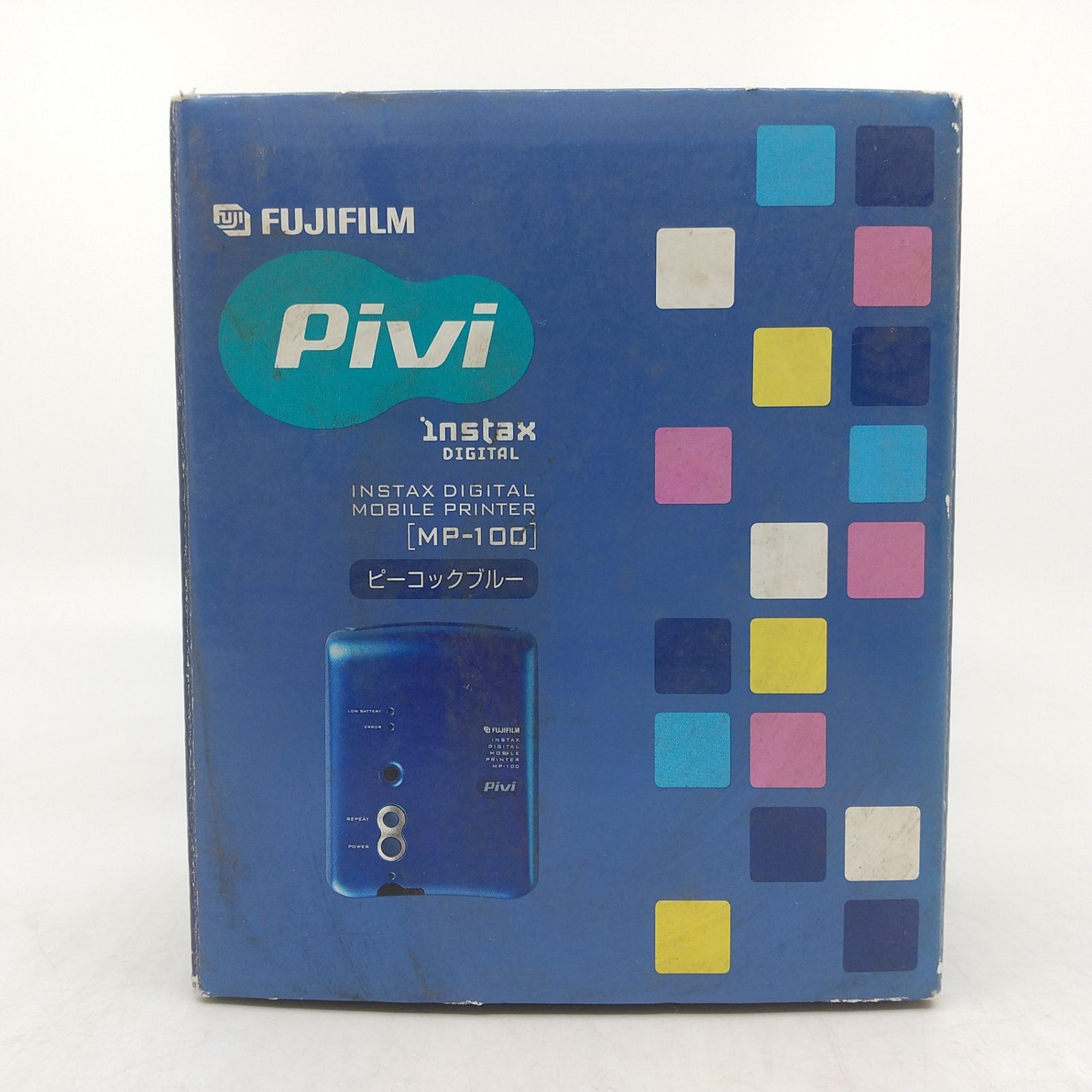 箱・フィルム(未開封)付き】チェキプリンター Pivi ピーコックブルー