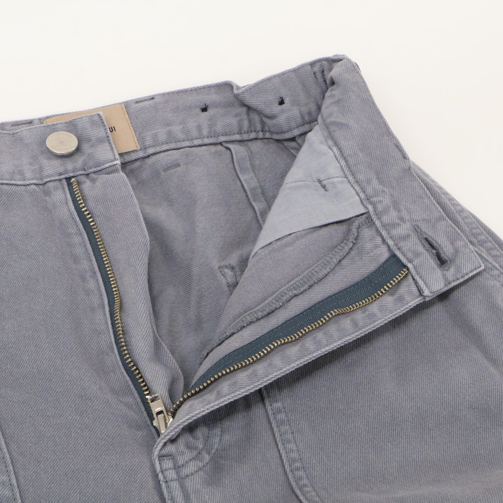 THE SHISHIKUI シシクイ ﾌｪｲﾄﾞﾌﾞﾙｰ ｺｯﾄﾝ100 ﾍﾟｲﾝﾀｰﾊﾟﾝﾂ 34 - メルカリ