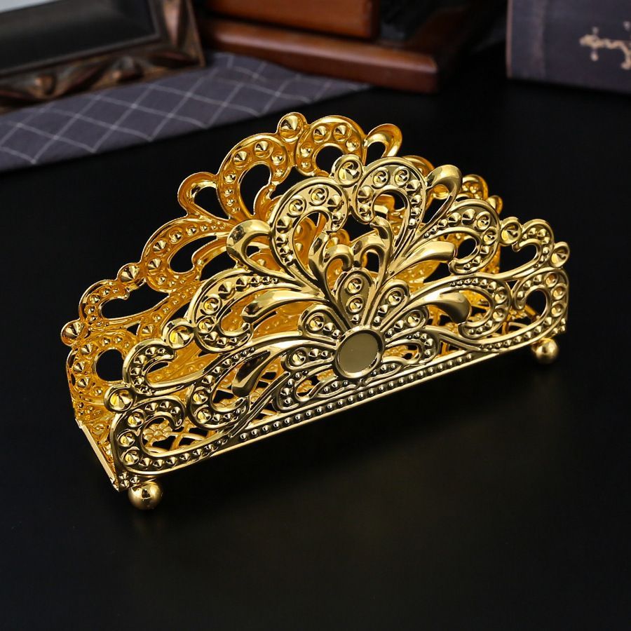 新品未使用 金製ナプキンスタンド 家庭用食卓立て式 ホテル用収納