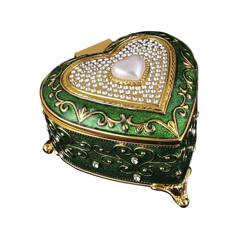 新品未使用 欧風アンティーク高級プリンセス雑貨ケース 金属製