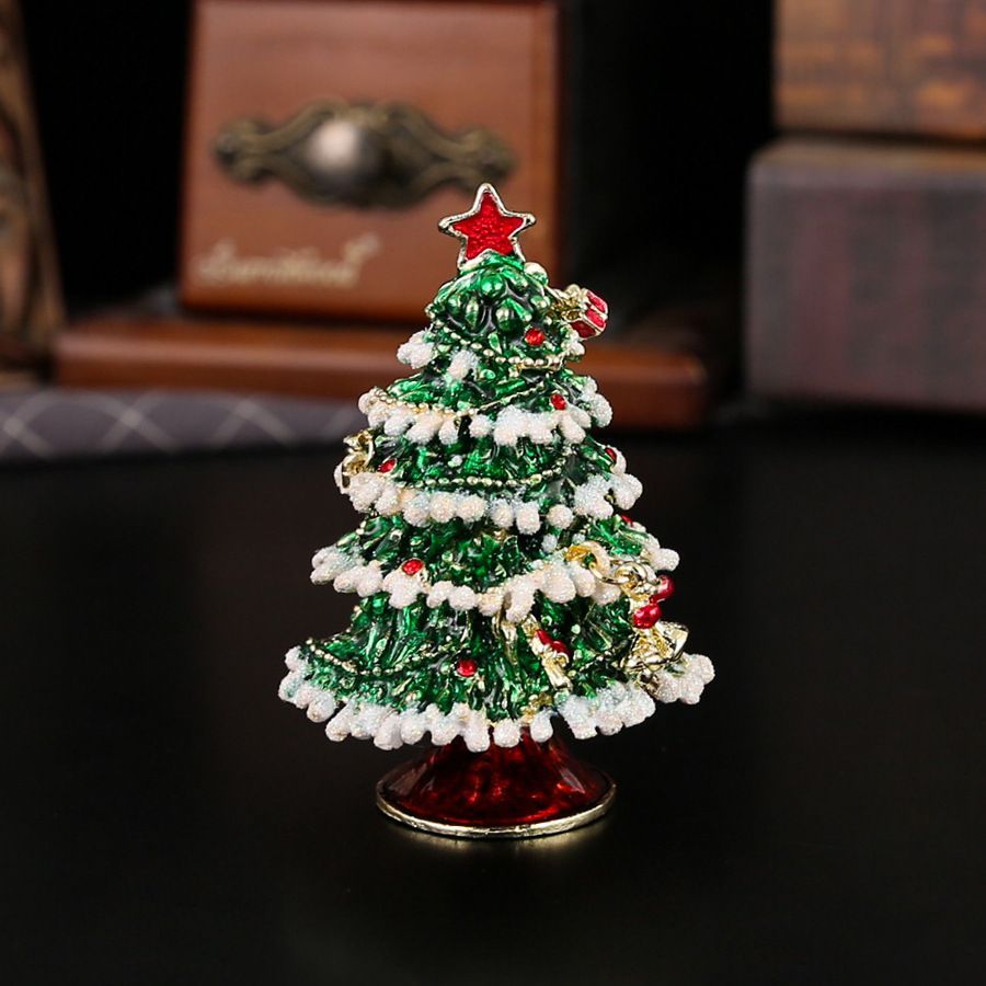 新品未使用 精巧新作ジュエリーボックス 七宝焼工芸 小さな贈り物 合金