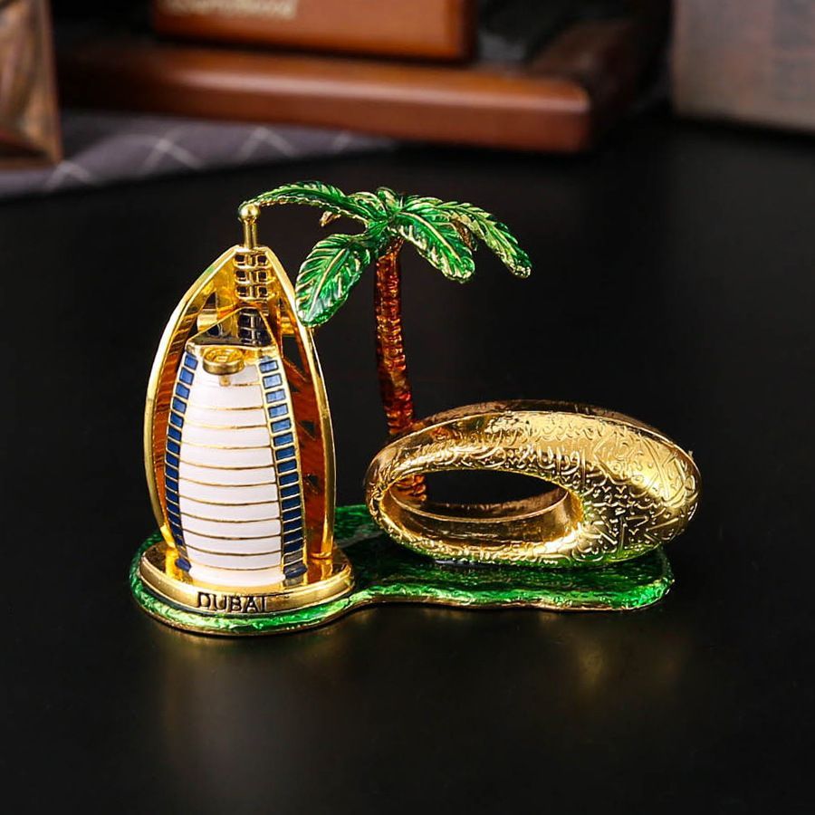 新品未使用 ドバイ未来博物館帆船ホテル型工芸品 観光記念ギフト 雑貨