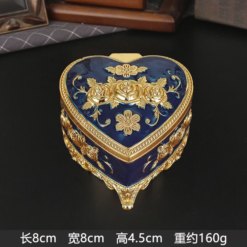 新品未使用 欧風アンティーク金属製ジュエリーボックス 精巧個性的宝石