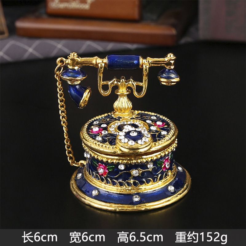 新品未使用 アンティーク鏡台付きジュエリーボックス卓上小物 金属工芸