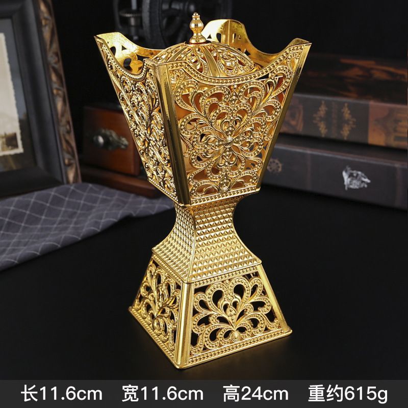 新品未使用 中東アラビア風香炉 クロスボーダー精巧沈香爐 金属製燻