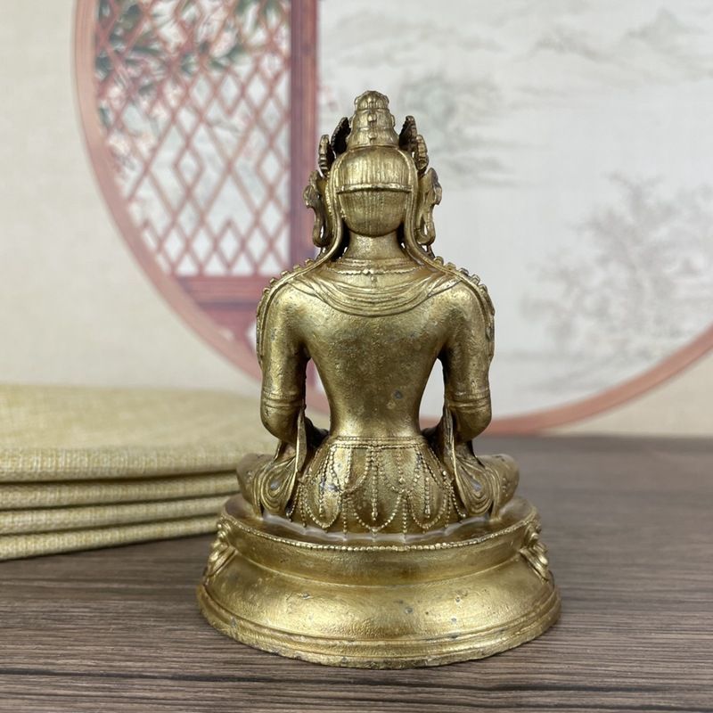 新品未使用 蔵式 合金 仏像 古 収蔵 家居 装飾 仏堂 工芸品 小 仏像