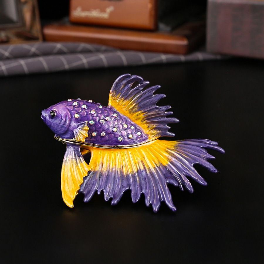 新品未使用 新作高級七宝焼クラウン鬼瓦柄宝石箱 磁石蓋付き埃防止