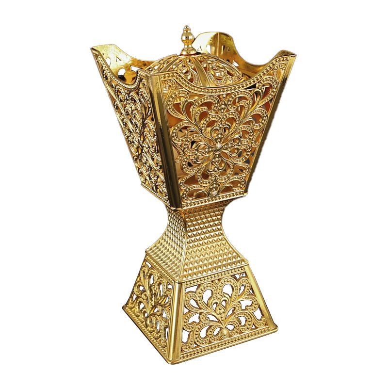 新品未使用 中東アラビア風香炉 クロスボーダー精巧沈香爐 金属製燻
