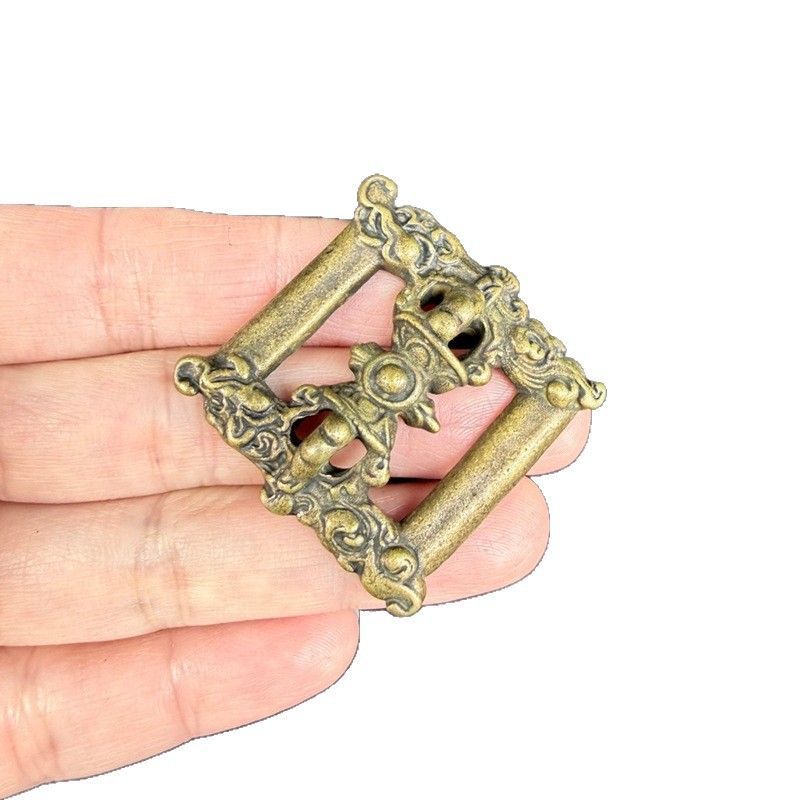 新品未使用 藏式 古銅 金杵 手把件 藏 宗教 降魔 杵 金 工芸品 件