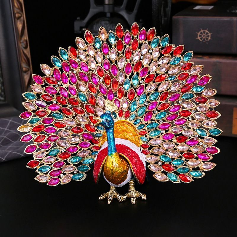 新品未使用 新疆七彩七宝焼 新作アンティークジュエリーボックス 贈答