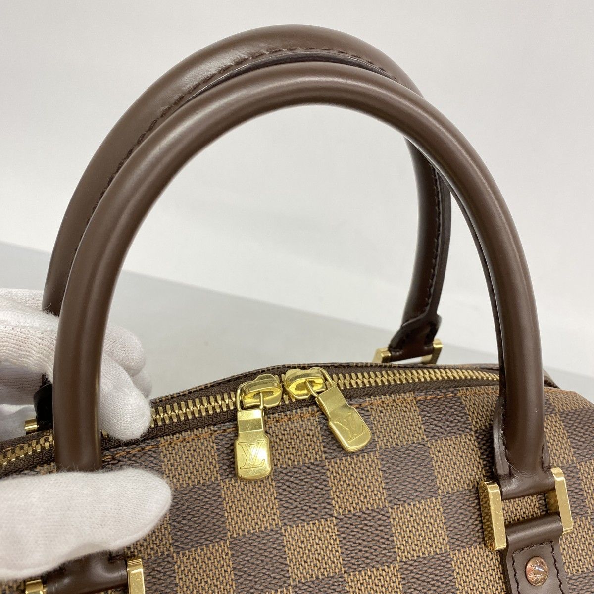 6ba0058-k】ルイヴィトン ハンドバッグ ダミエ リベラ N41434 エベヌ