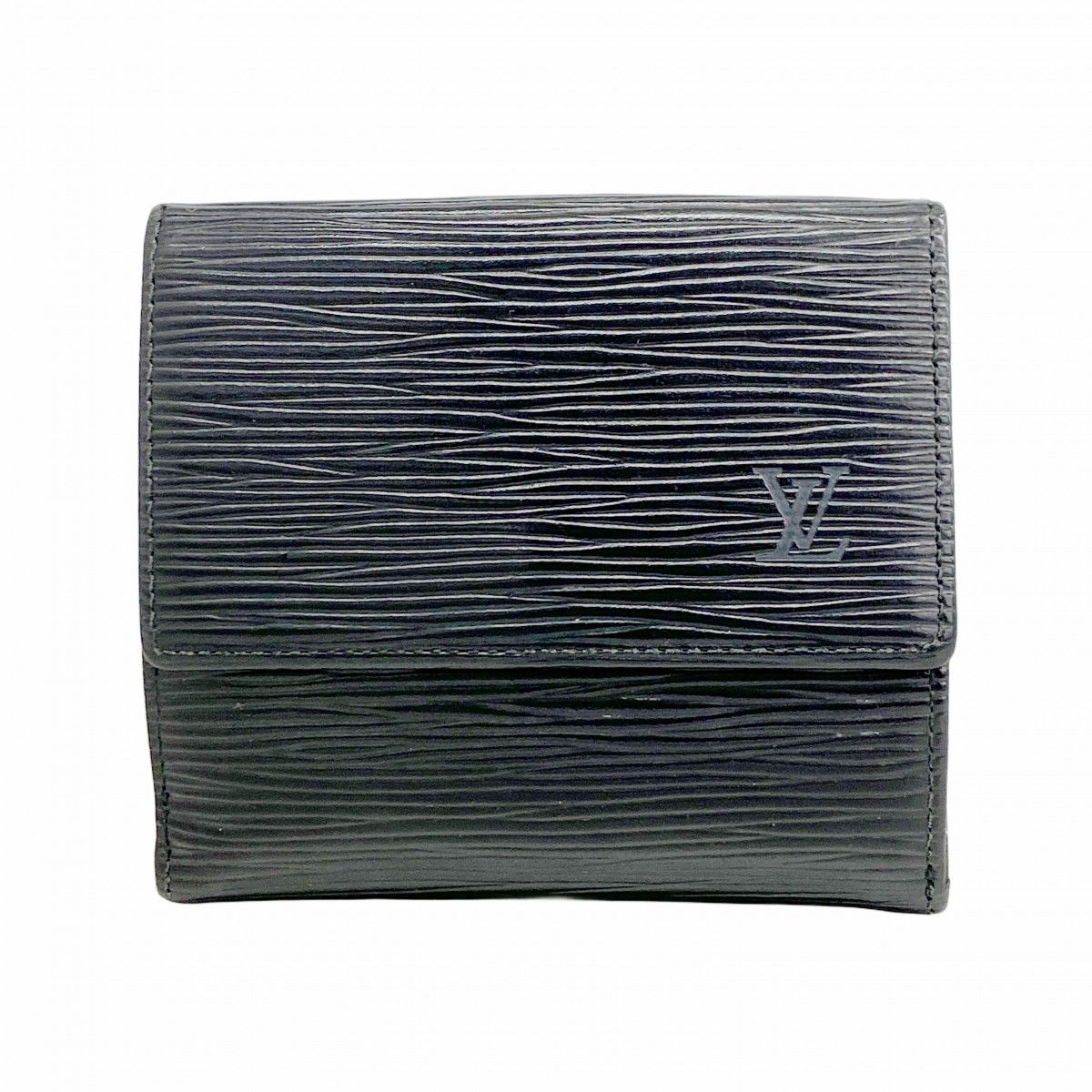 ルイ ヴィトン エピ ポルトモネ ビエ カルトクレディ レザー 3つ折財布 黒 6ba0073】ルイヴィトン 三つ折り財布 エピ ポルトモネビエカルト