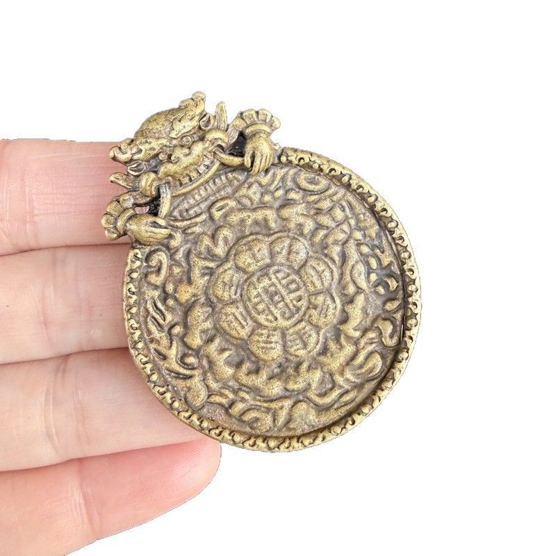 新品未使用 古玩 老虎 案 虎 符 件 工芸品 虎 符 兵 符 信物 手把件