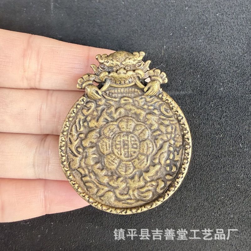 新品未使用 古玩 老虎 案 虎 符 件 工芸品 虎 符 兵 符 信物 手把件