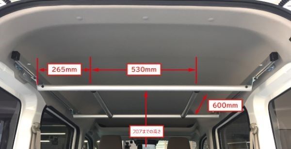 ロッキープラス ハンガーバー RWシリーズ マツダ スクラムバン DG17V ハイルーフ 2015年03月～ RW-13E