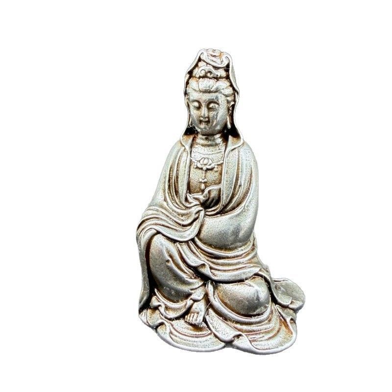 新品未使用 - 蔵式観音仏像置物家居面装飾工芸品小仏像花観音置物