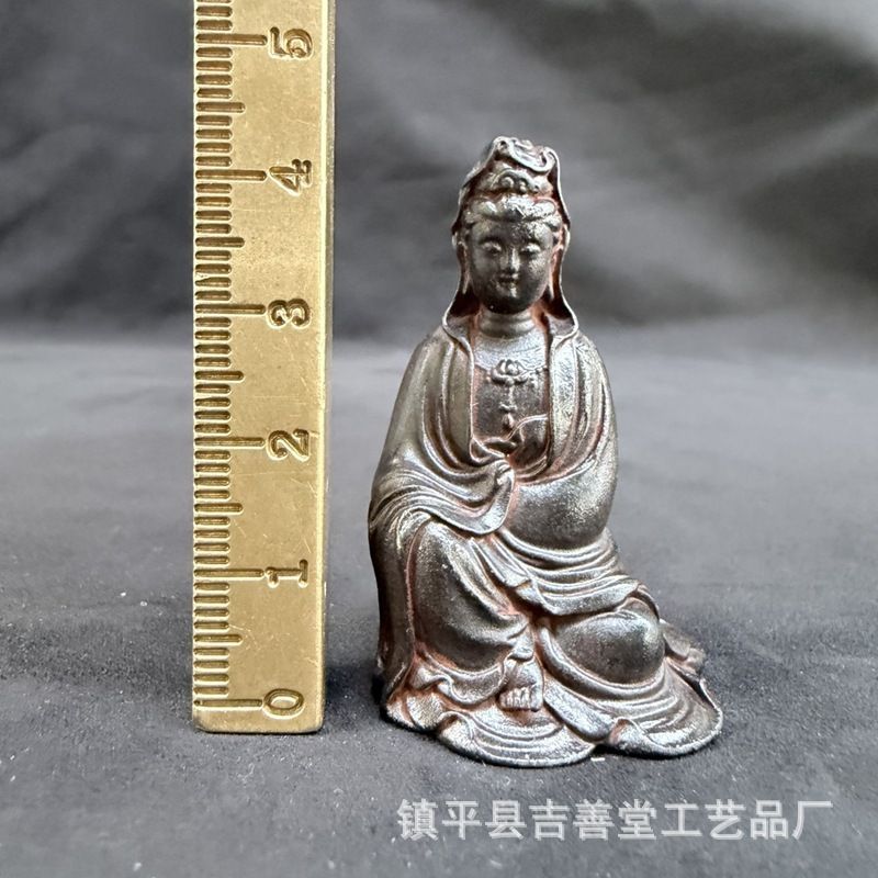 新品未使用 - 蔵式観音仏像置物家居面装飾工芸品小仏像花観音置物