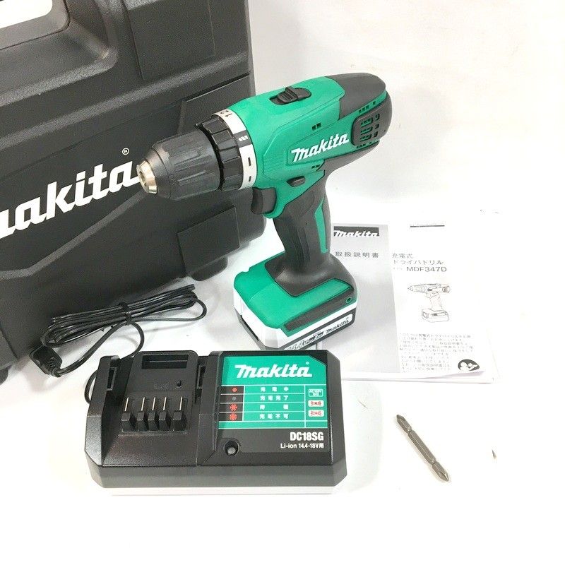 ♥ makita マキタ 充電式ドライバドリル 14 4 V 30 N･m フルセット 穴あけ ネジ締め コードレス 電動工具 △ DW 3851