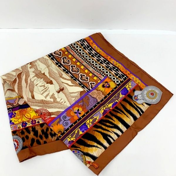 HERMES ヒョウ柄 シルクスカーフ 約87cm 【公式通販】