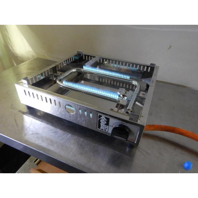  ♥品 2004年製 業務用 山岡金属 金剛-36 LPガス 直火式 おでん鍋 尺2 4ツ切 プロパン cm 槽内 ｍm 圧電点火 ジューサー セット皿 その他 調理器具