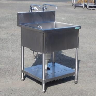 タニコー 業務用 ステンレス 1槽 シンク W600 D600 H800(+150)mm 厨房