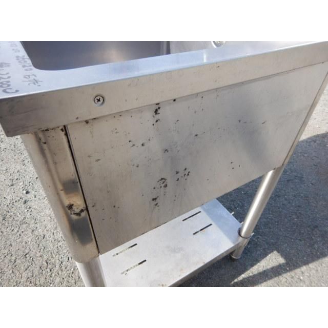 タニコー 業務用 ステンレス 1槽 シンク W600 D600 H800(+150)mm 厨房