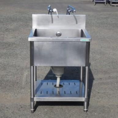 タニコー 業務用 ステンレス 1槽 シンク W600 D600 H800(+150)mm 厨房