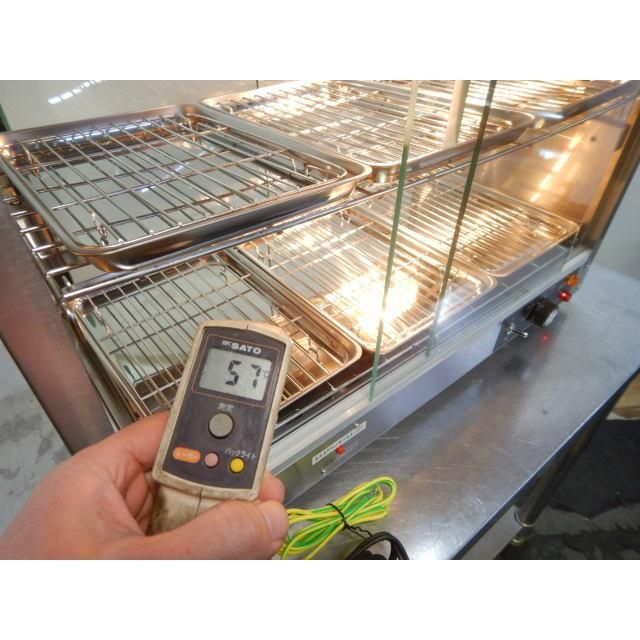  2016年製 業務用 PRO-9 WSE ホット ショーケース mm 棚2段 フード ウォーマー 前後ガラス扉 100 V 470 W 21 kg その他 調理器具