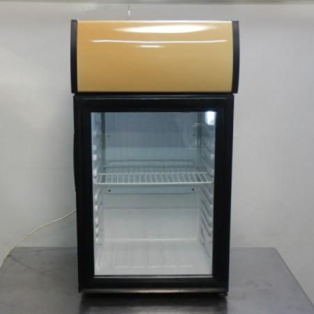 SIS 卓上 冷蔵ショーケース W400D415H733mm 40L 76W 100V 22kg SC40B