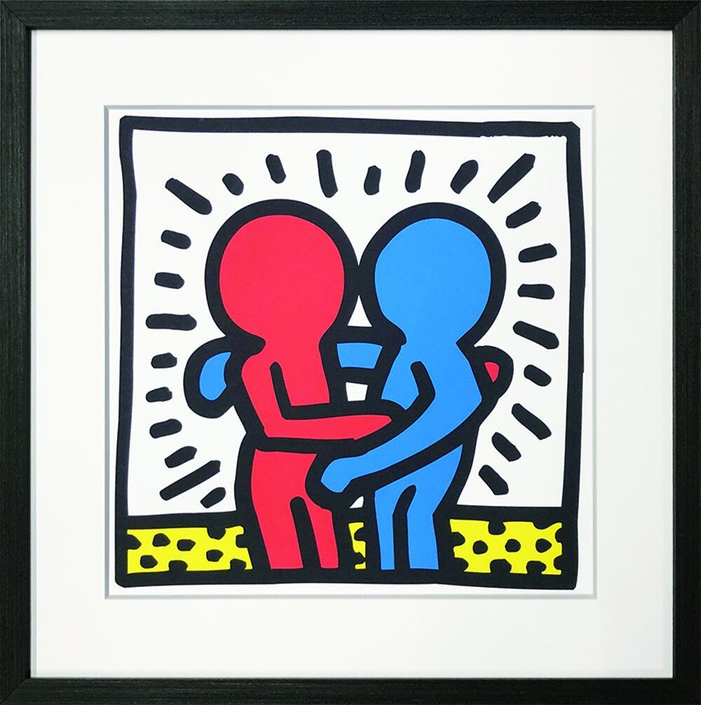 K. Haring キースヘリング ポップアート 絵画 額装 K. Haring キースヘリング ポップアート 絵画 額装