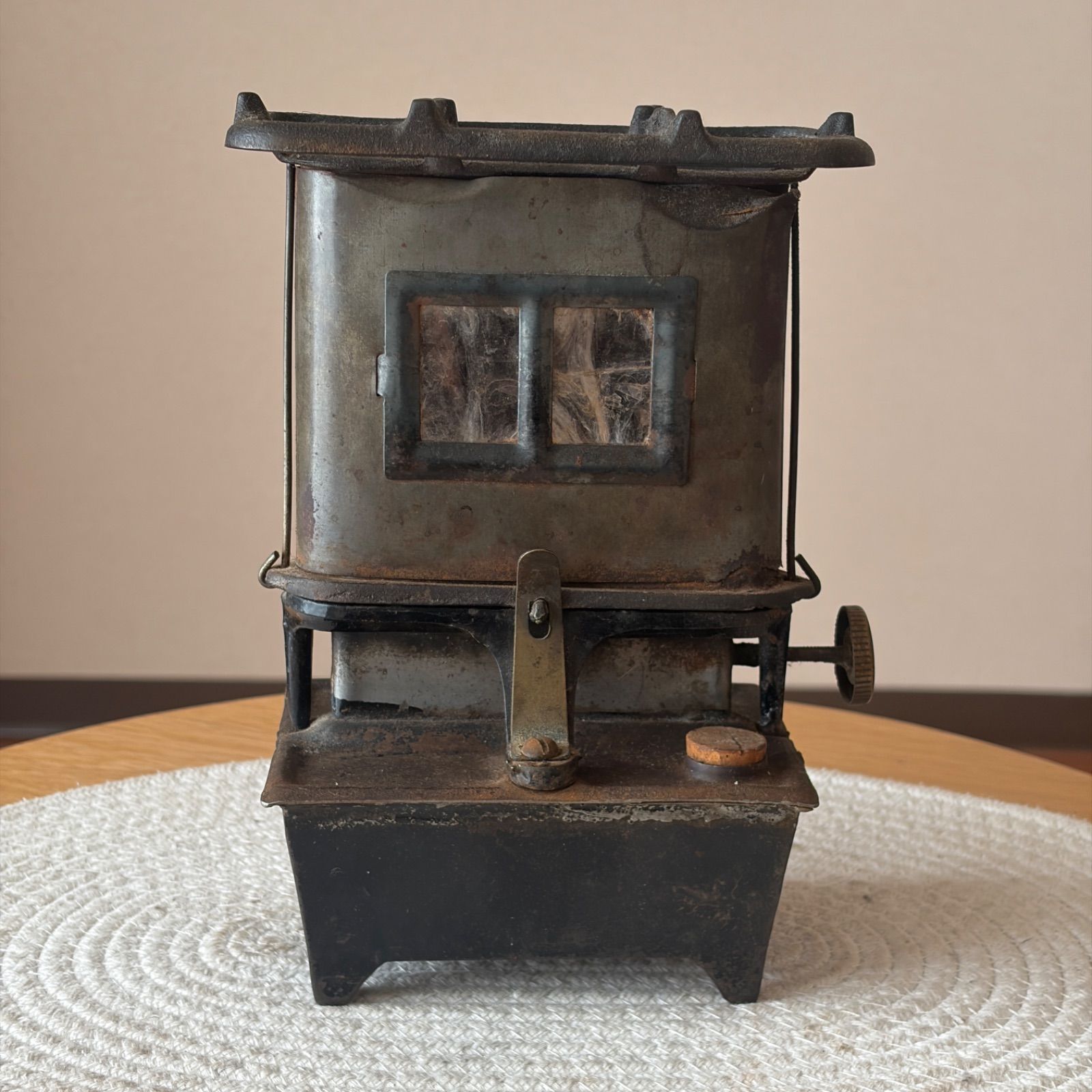 訳アリ 米国製 アイロンストーブ クッカー シングルバーナー ビンテージ ヴィンテージ アウトドア キャンプ