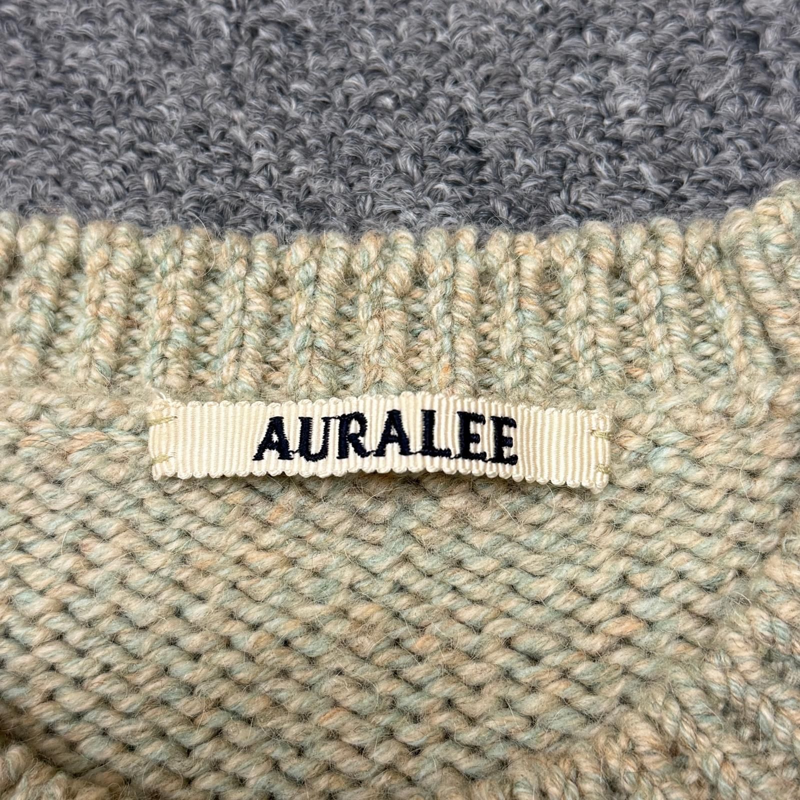 AURALEE オーラリー キャメル ウール ミックス ニット タートルネック 