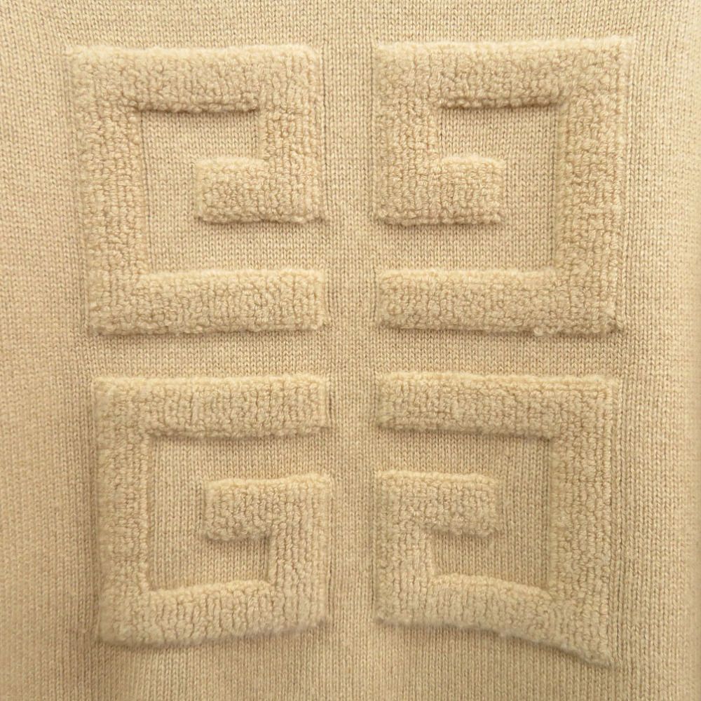 ジバンシィ 4Gロゴ クルーネック セーター ニット カシミヤ ベージュ