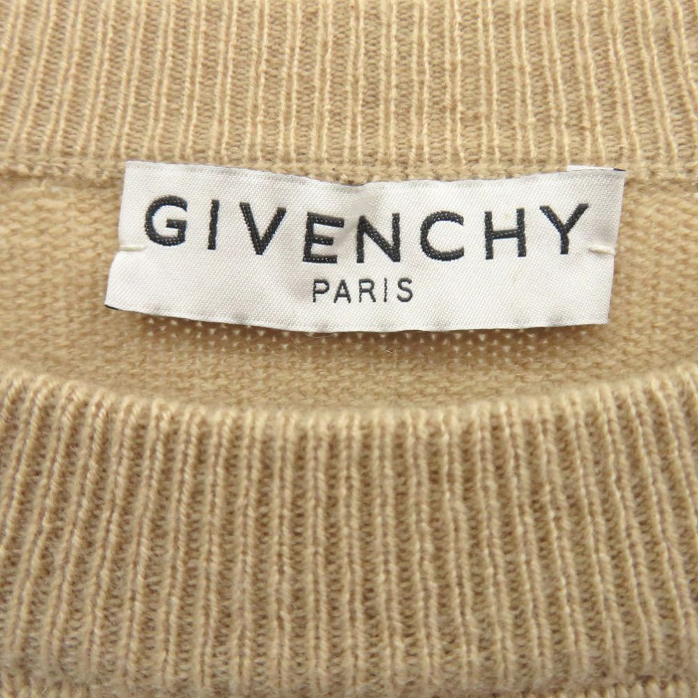 ジバンシィ 4Gロゴ クルーネック セーター ニット カシミヤ ベージュ