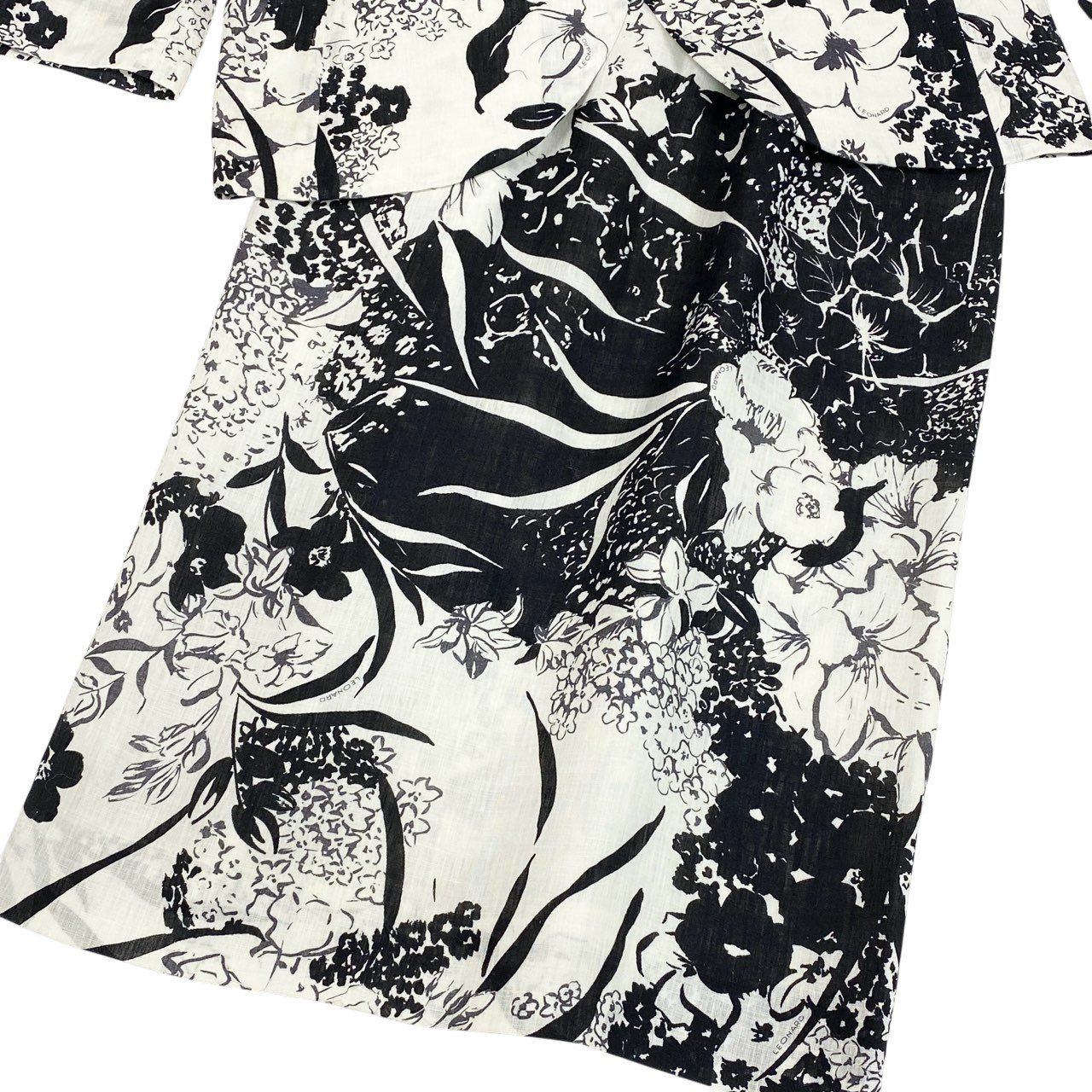 4b4 LEONARD レオナール スカートセットアップ ジャケット タイト