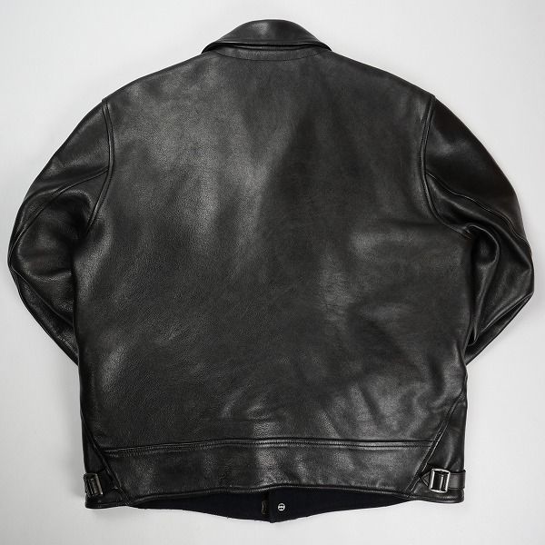 Size【S】 TENDERLOIN テンダーロイン T-HIDE S BLACK レザー