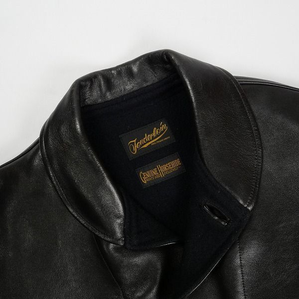 Size【S】 TENDERLOIN テンダーロイン T-HIDE S BLACK レザー