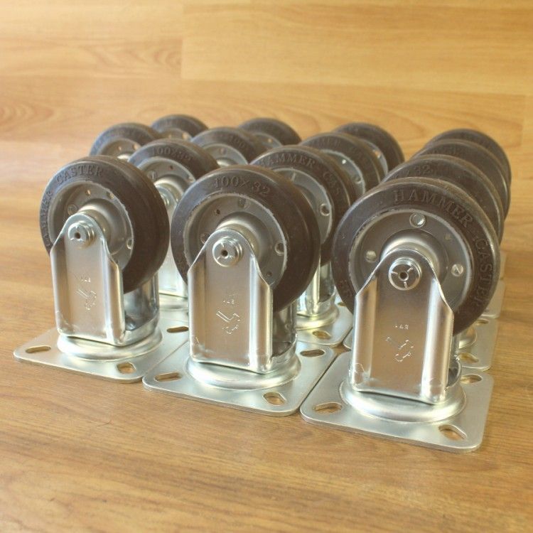 mmキャスターまとめて ゴム車輪