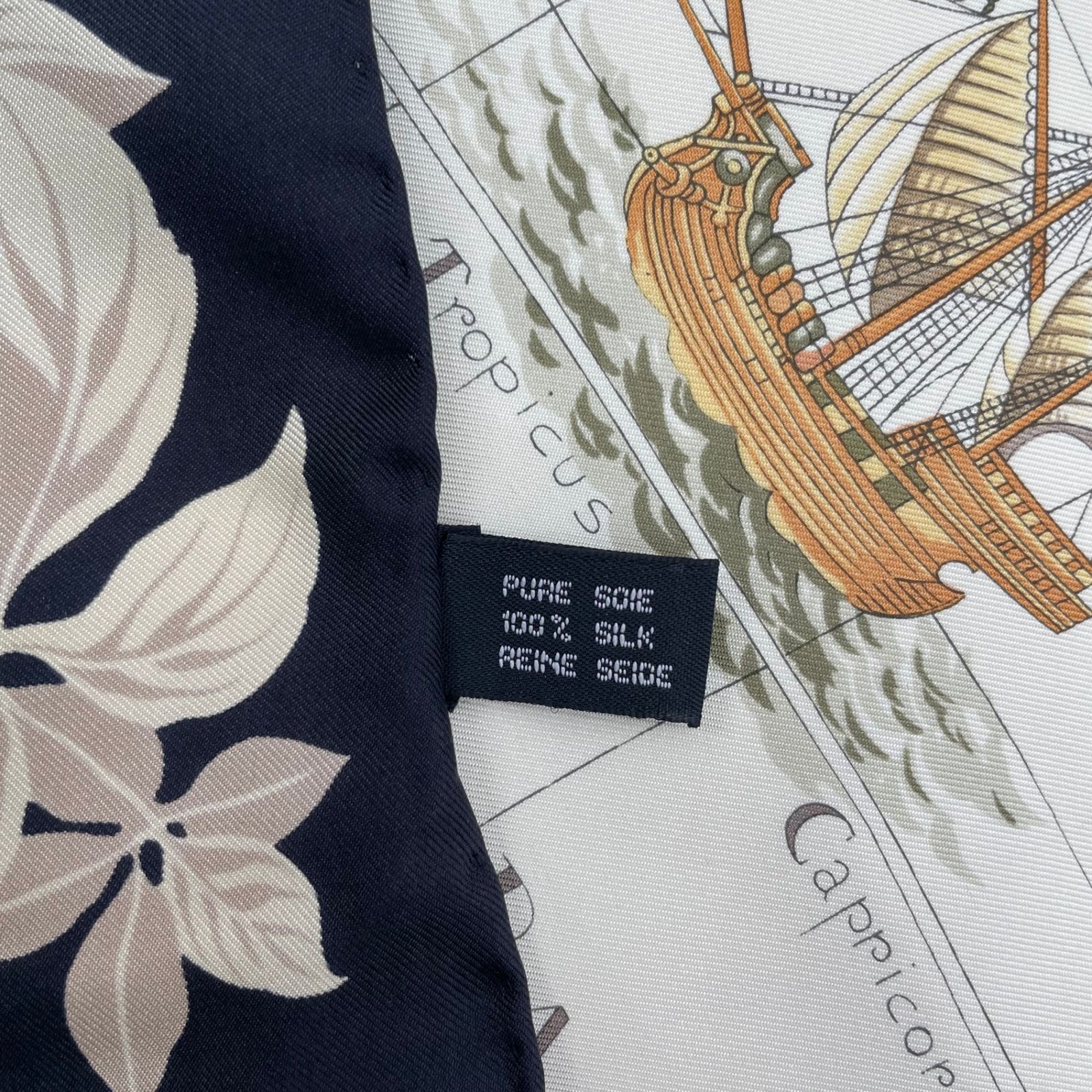 極美品 Christian Dior クリスチャン ディオール スカーフ シルク 地図