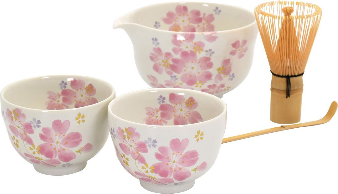 美濃焼 片口 抹茶碗セット 華まつり 日本製