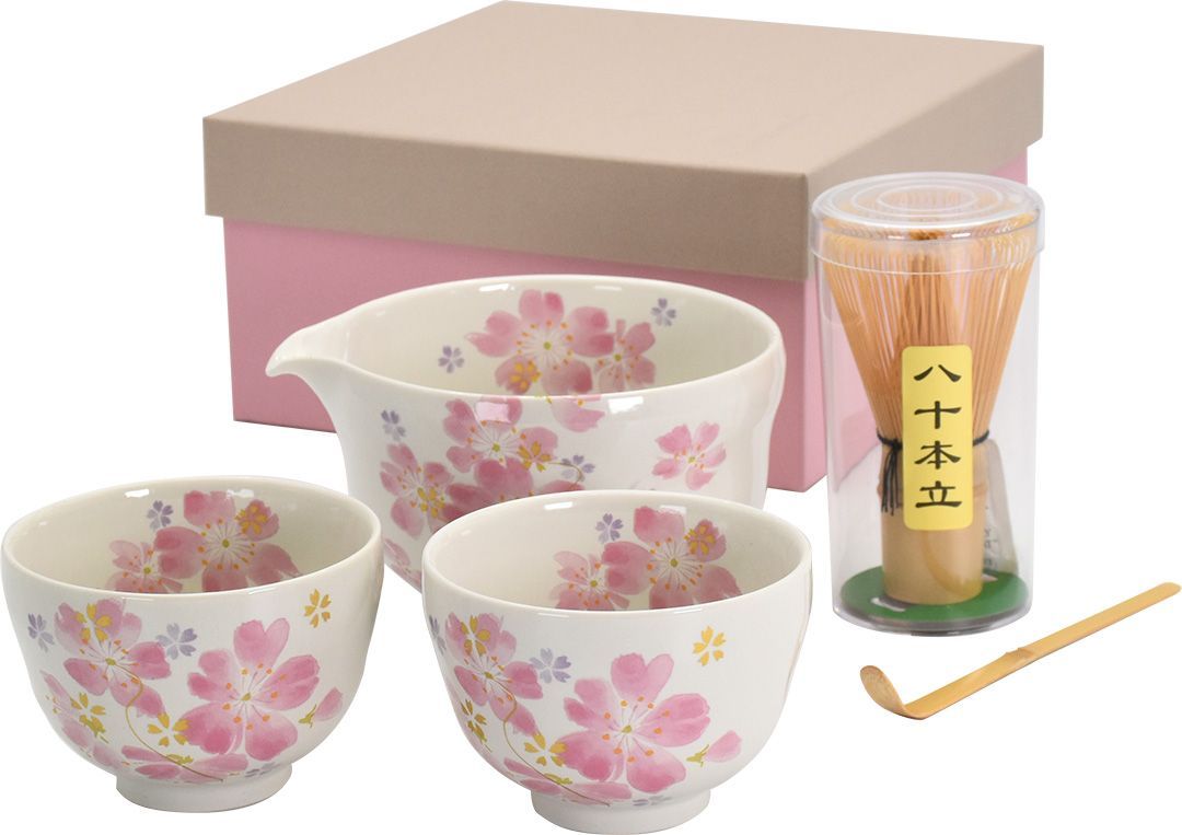 美濃焼 片口 抹茶碗セット 華まつり 日本製