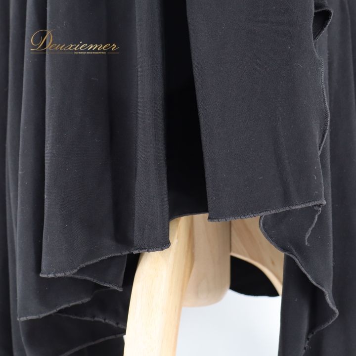 フラメンコ 衣装 ファルダ スカート ブラック系 CANDELA 黒 無地