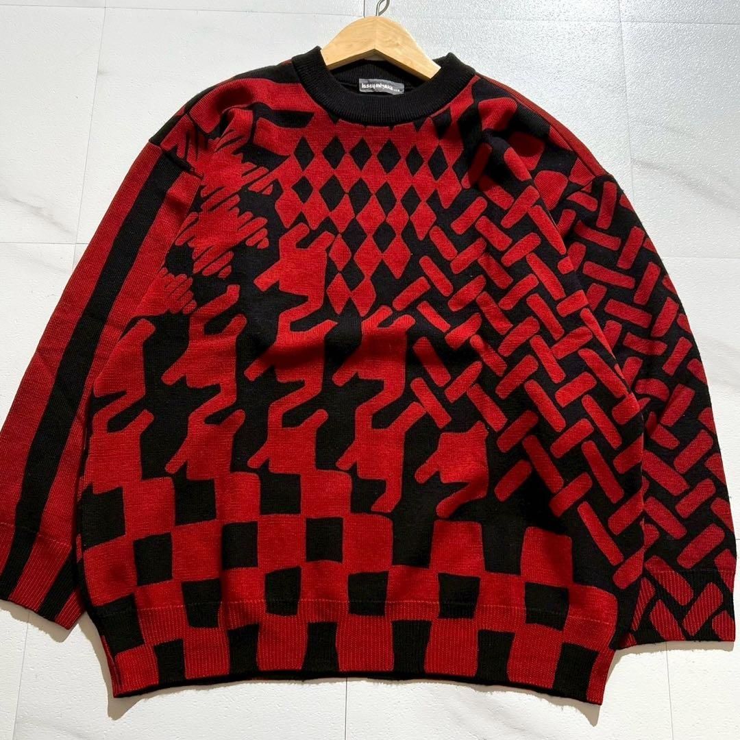 like new ISSEY MIYAKE MEN Knit 80s XL
