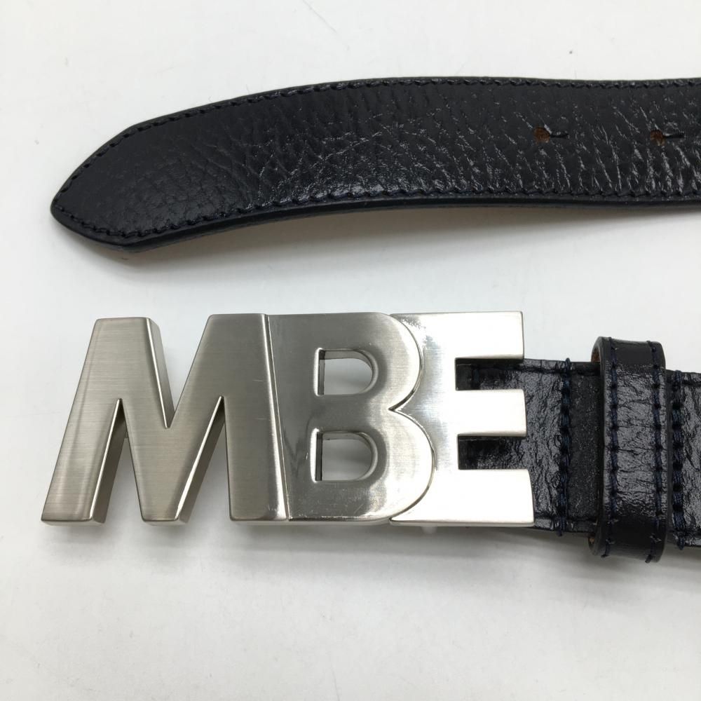 超美品】マスターバニー トップ式ベルト 黒 シルバーバックル ロゴ型