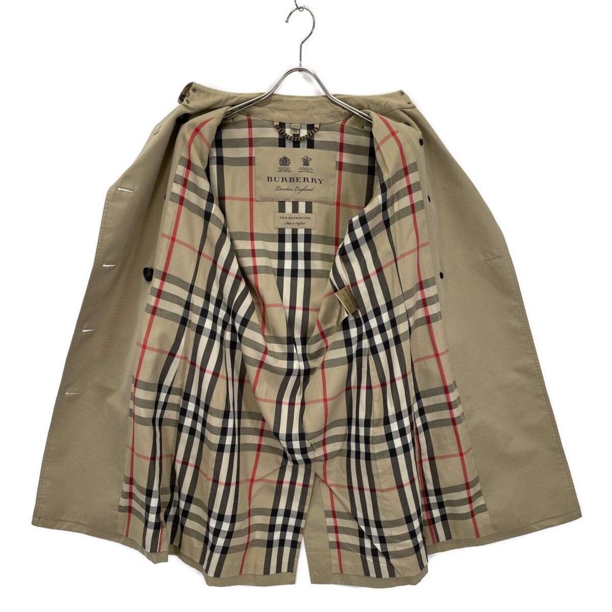 BURBERRY バーバリー ﾍﾞｰｼﾞｭ KENSINGTON LONG ﾄﾚﾝﾁｺｰﾄ 38 - メルカリ
