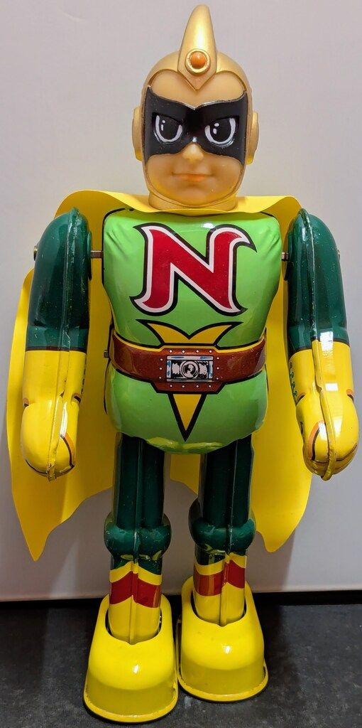 ビリケン商会 ゼンマイ歩行ブリキ ナショナルキッド 230mm - メルカリ