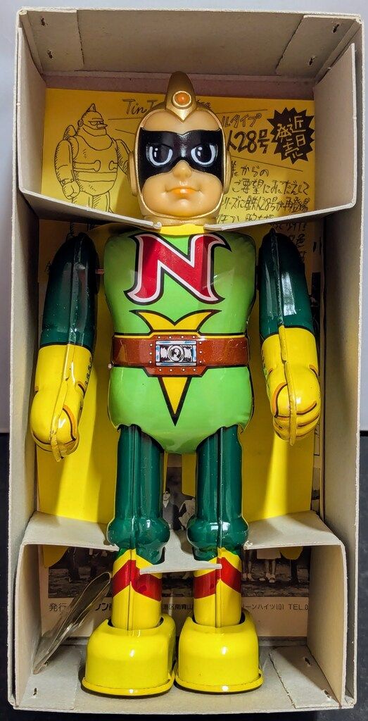 ビリケン商会 ゼンマイ歩行ブリキ ナショナルキッド 230mm - メルカリ