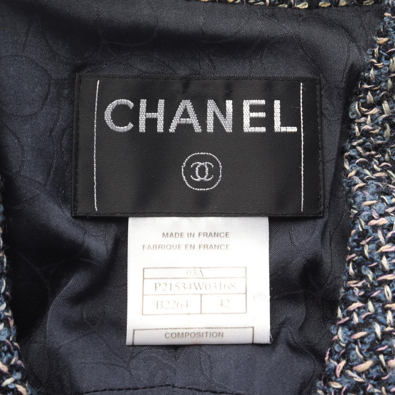 シャネル CHANEL テーラードジャケット ココマークボタン ウール 