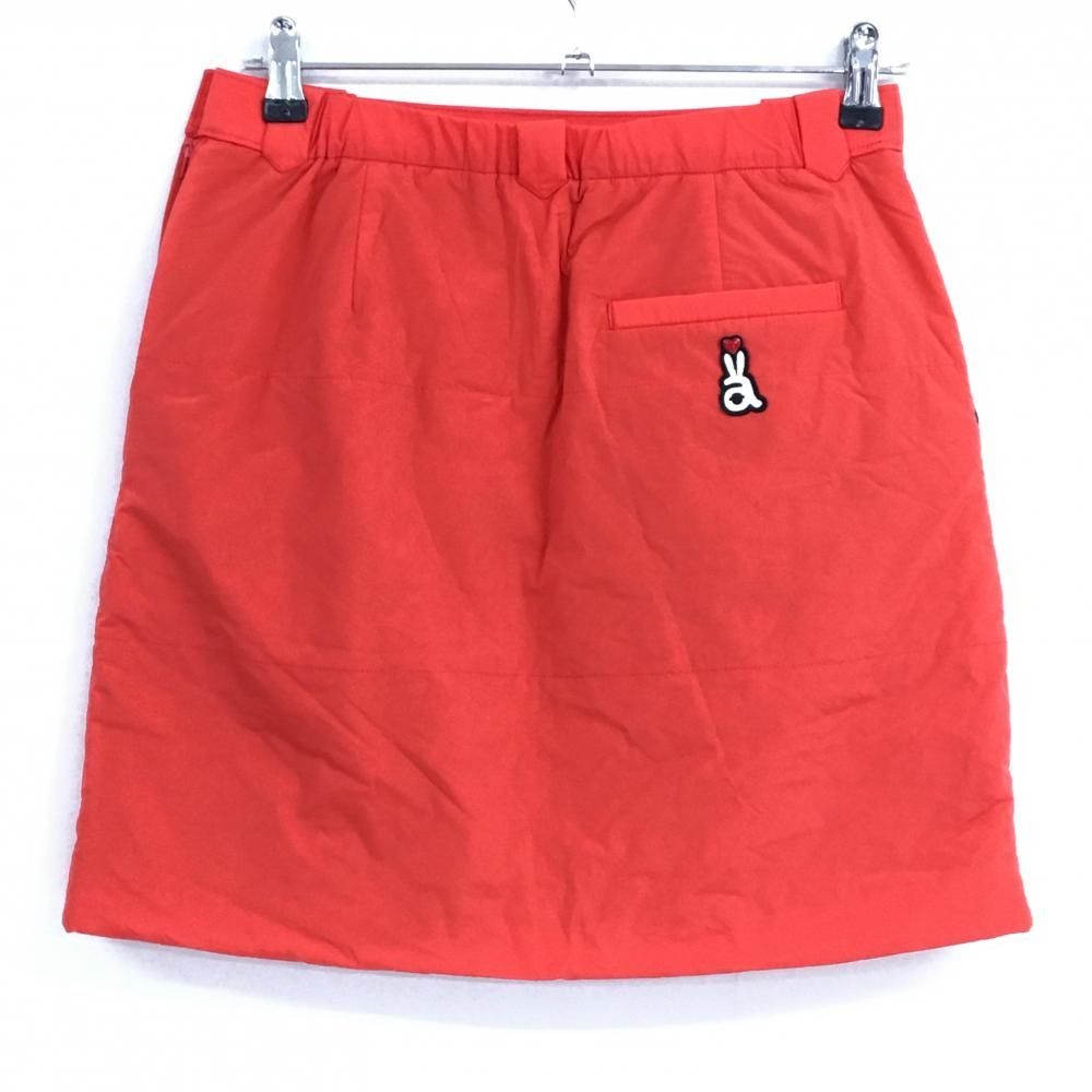 美品】アルチビオ 中綿スカート レッド×黒 フロントボタン 裏地付